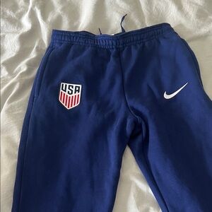 Nike Kids Royal Blue Joggers with USA Patch